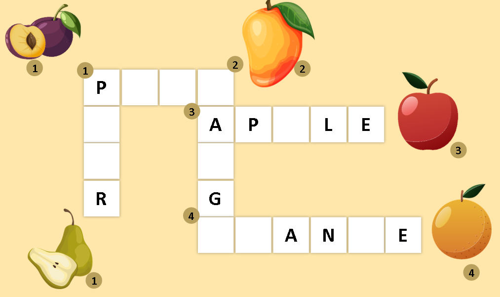 04_Fruits Crossword